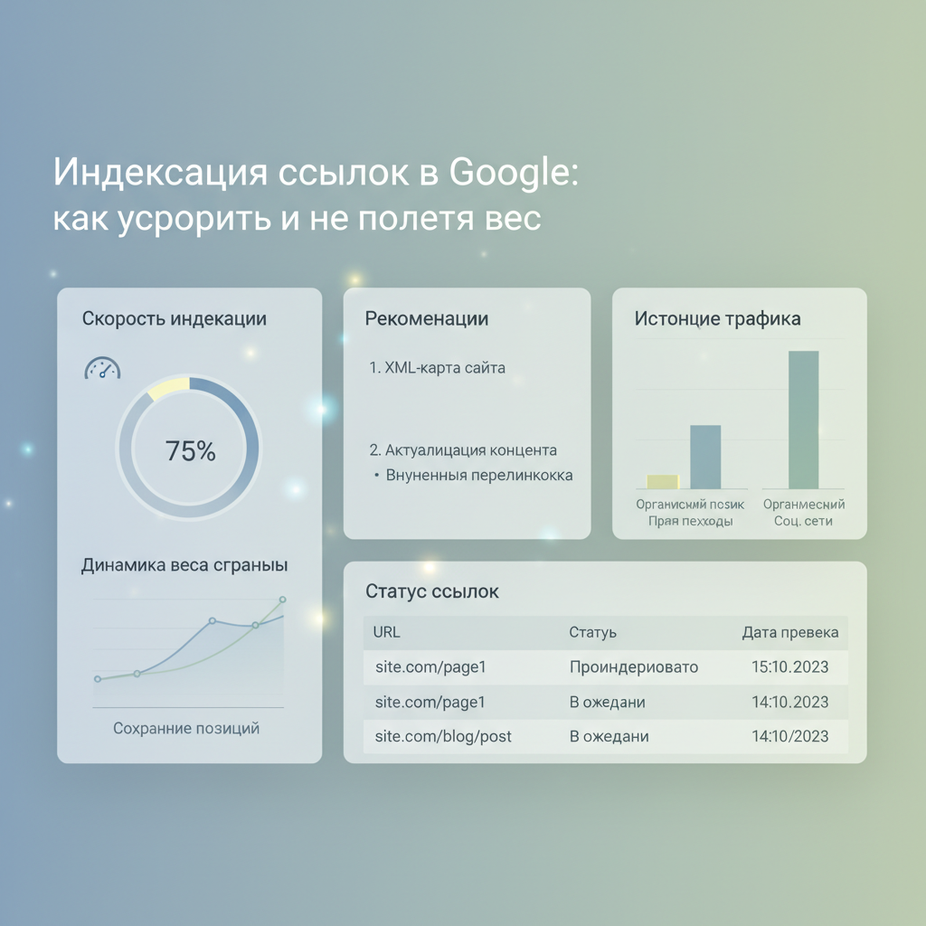 Иллюстрация: Индексация ссылок в Google: как ускорить и не потерять вес